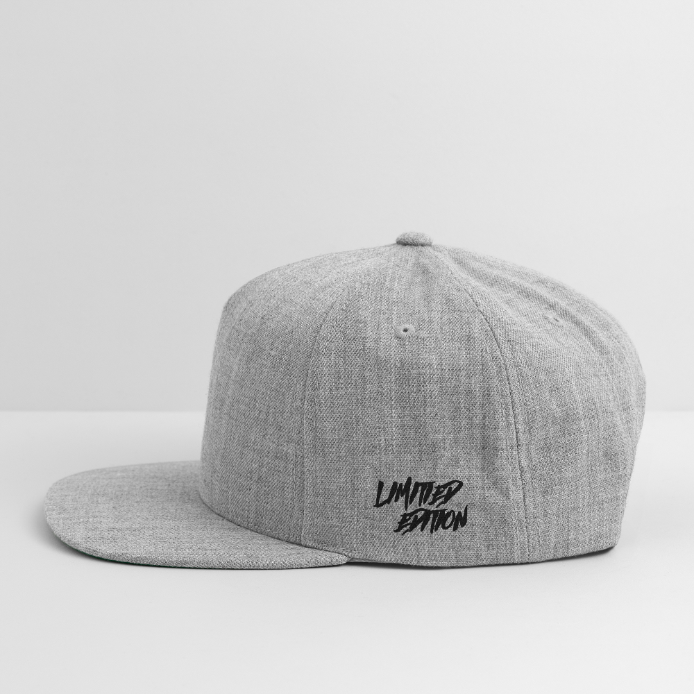 Snapback Baseball Cap - heather gray