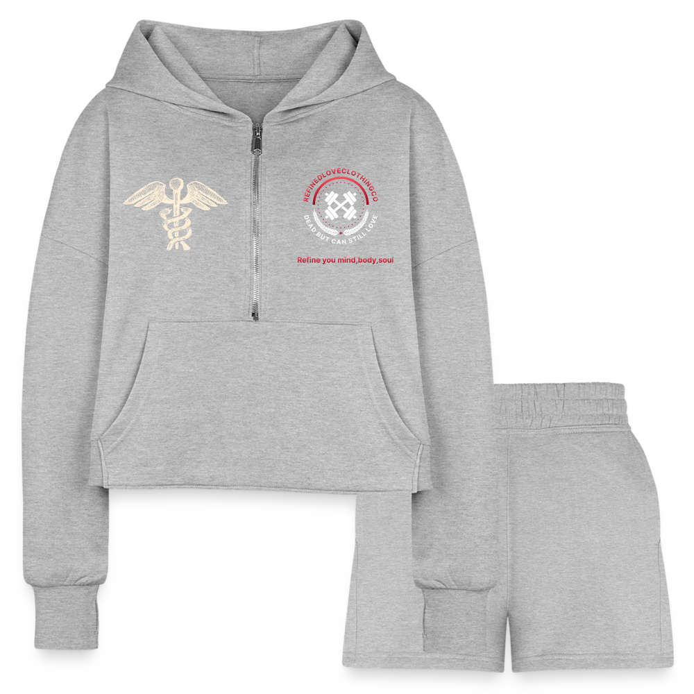 Bella + Canvas Unisex Full Zip Hoodie (Boston) - heather gray