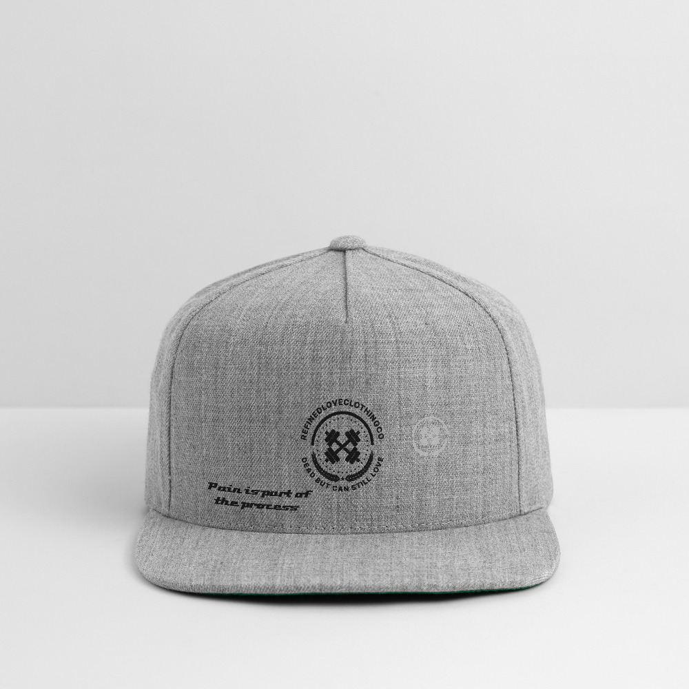 Snapback Baseball Cap - heather gray