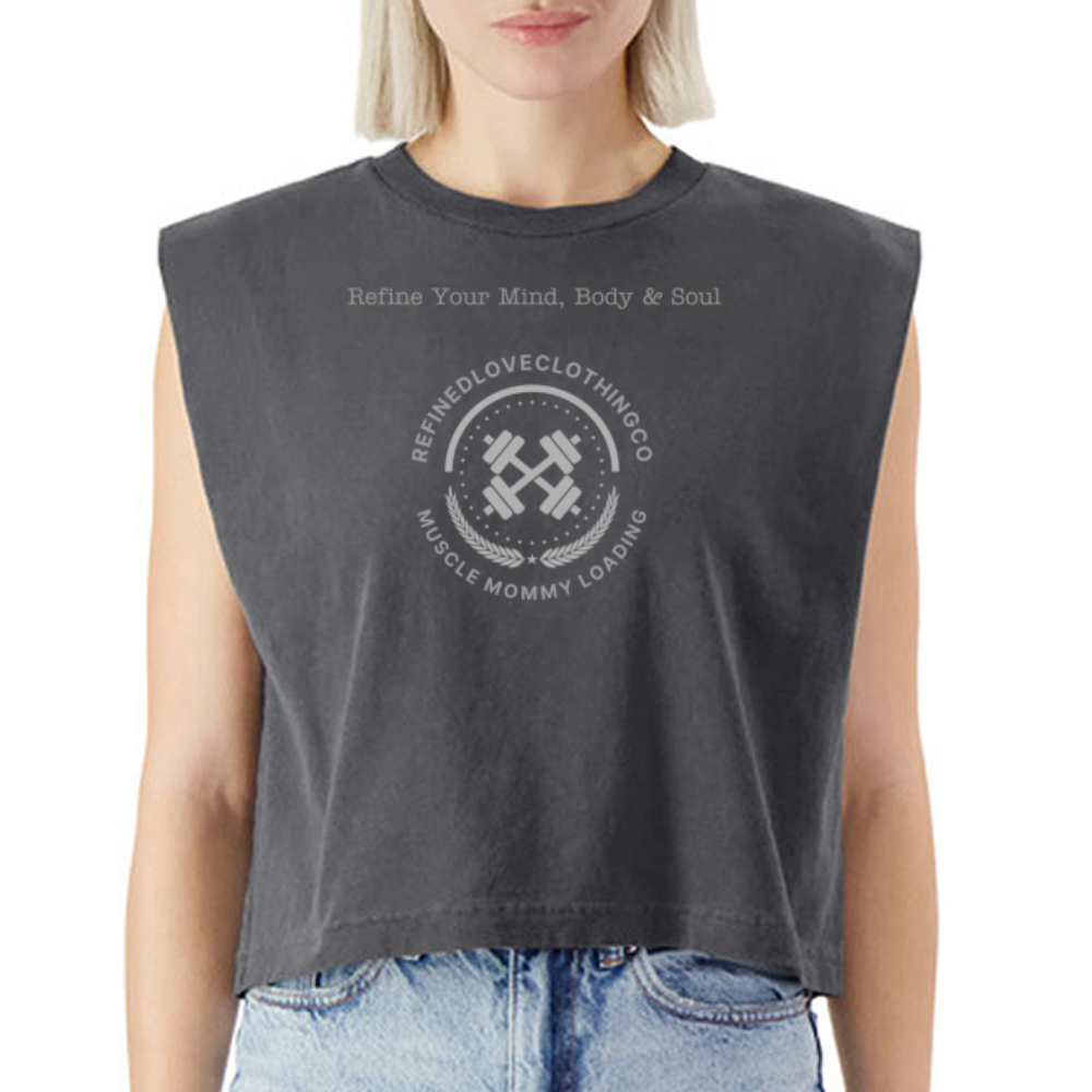American Apparel Women's Garment Dyed Muscle Tank - faded black
