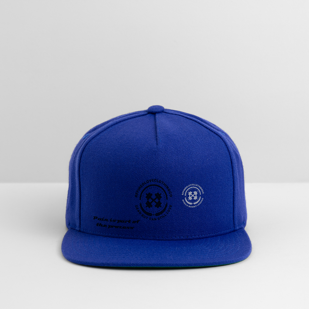 Snapback Baseball Cap - royal blue