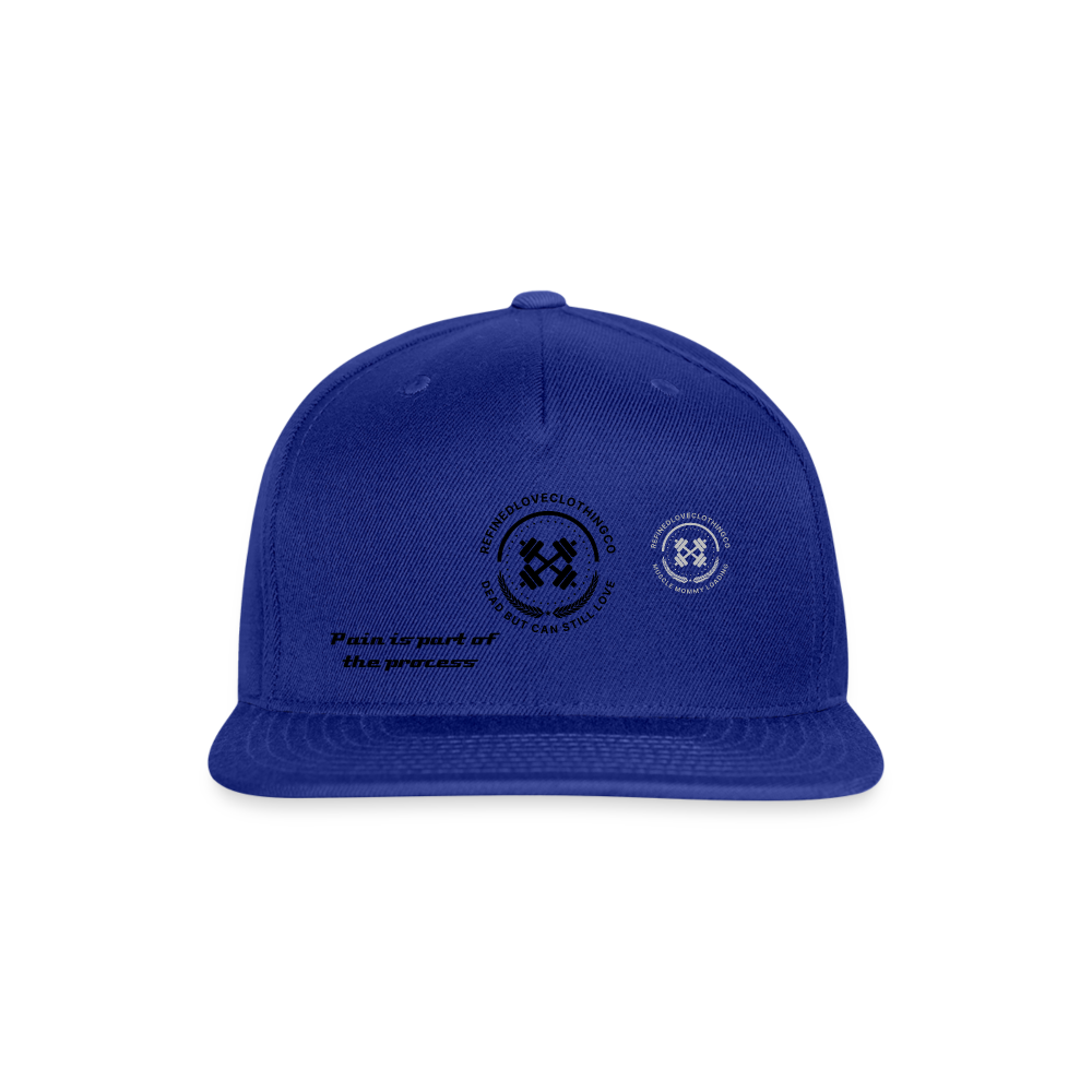 Snapback Baseball Cap - royal blue