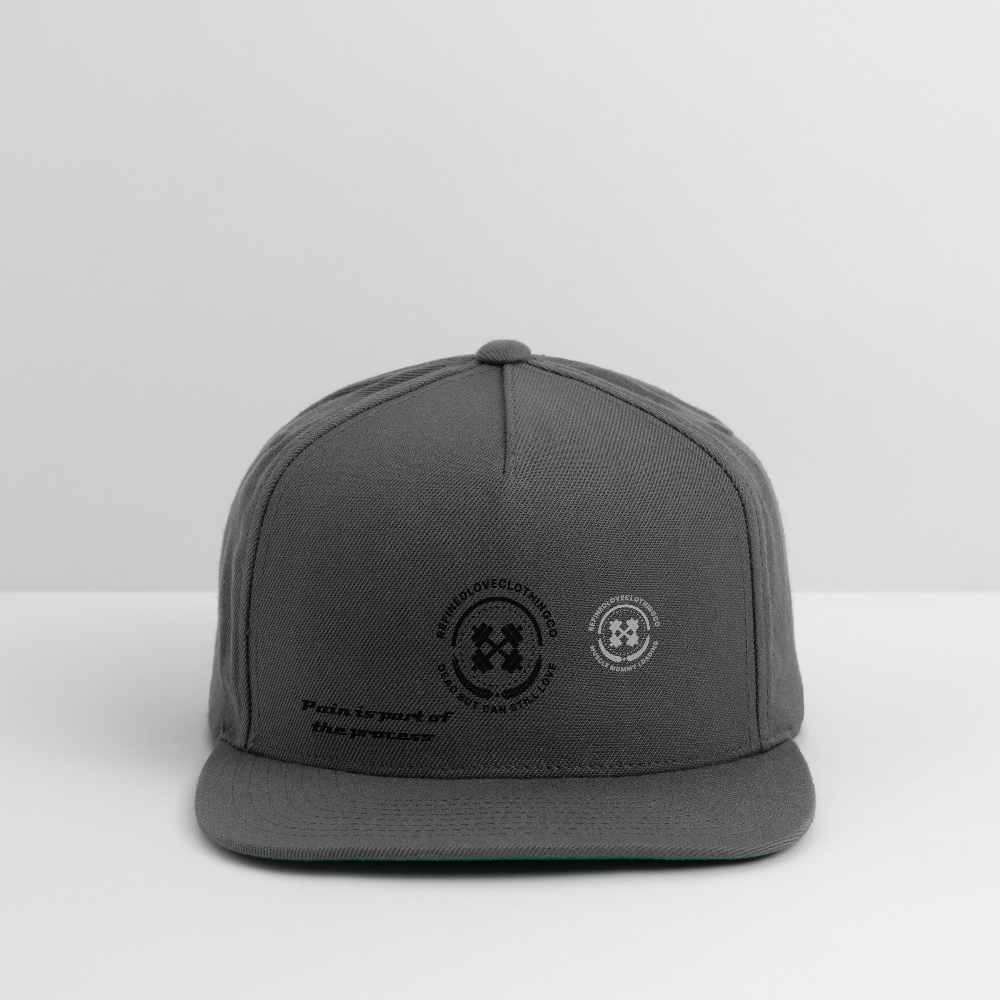 Snapback Baseball Cap - dark grey