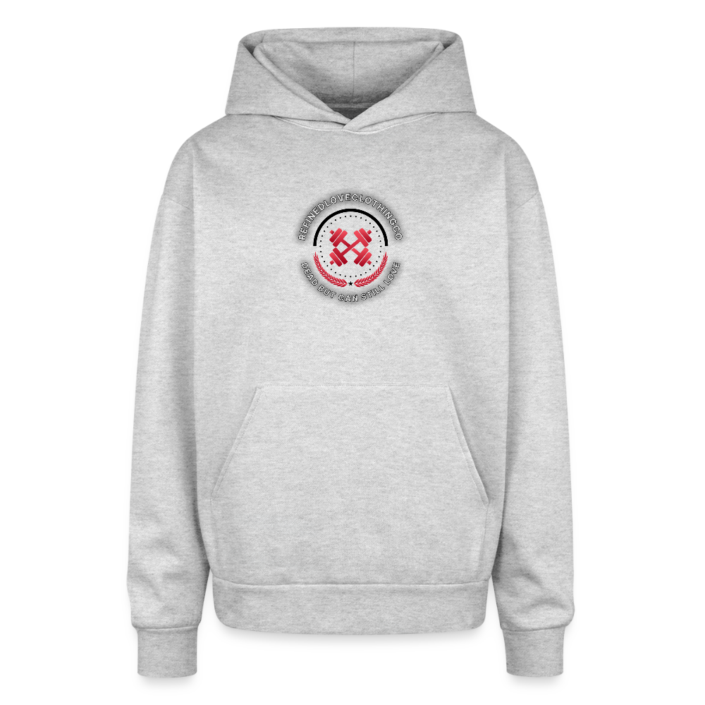 Oversized Hoodie(Gimike007_fit) - heather grey