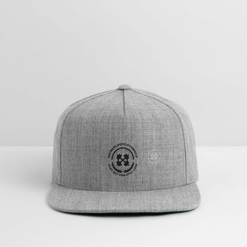 Snapback Baseball Cap - heather gray