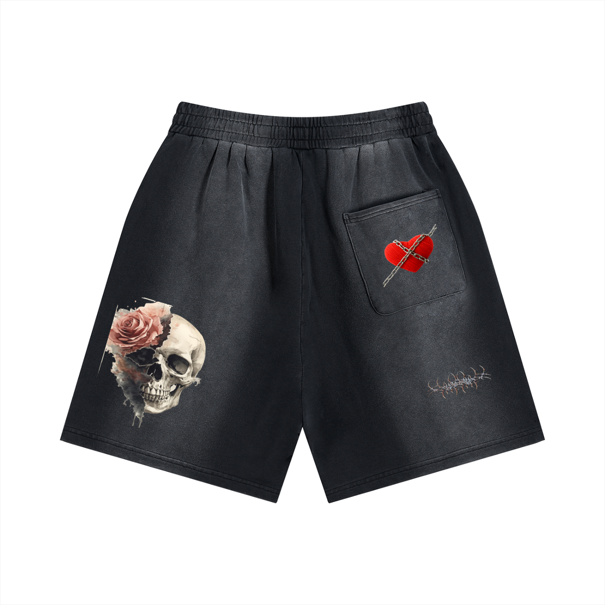 Sun Fade Distressed Shorts